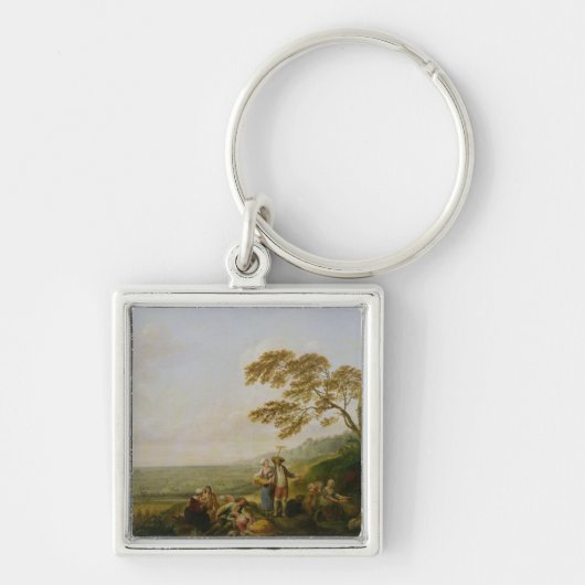 Porte-clés Midi, d'une série les quatre heures du (Devant)