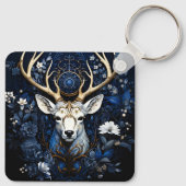 Porte-clés Midnight Celestial Floral Gothic Deer (Dos)