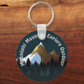 Porte-clés Midnight Mountain Explorer Outdoor Custom (Recto)