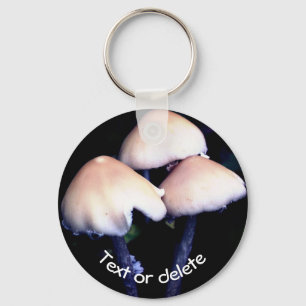 Porte-clés Midnight Mushrooms Nature Personalized