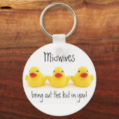Porte-clés Midwids et canards jaunes en caoutchouc (Recto)