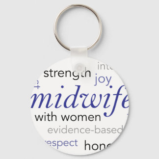 Porte-clés midwife word cloud