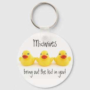 Porte-clés Midwives and Yellow Rubber Ducks