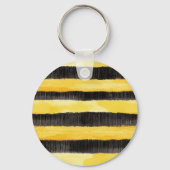 Porte-clés Miel Abeille Noir Or Jaune Noël (Verso)