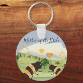 Porte-clés Miel abeilles apiculteurs Mariage (Recto)