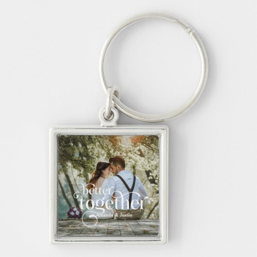 Porte-clés Mieux Ensemble Photo Couples (Devant)
