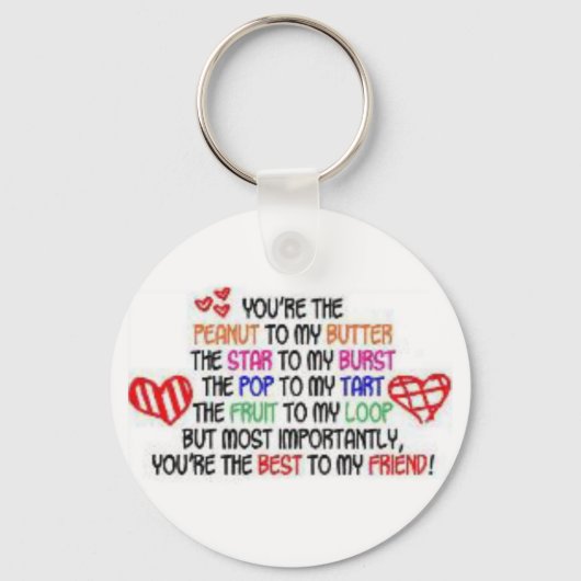 Porte-clés mieux pour mon ami (Recto)