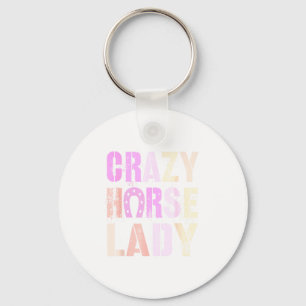 Porte-clés Mignon 2026 Crazy Horse Dame Énergie Lunaire Cn