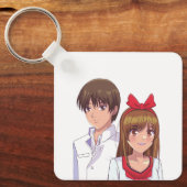 Porte-clés Mignon Art Manga Romantique (Recto)