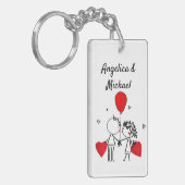 Porte-clés Mignon, Baiser, mariage (Devant gauche)