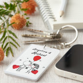 Porte-clés Mignon, Baiser, mariage (Devant droit)