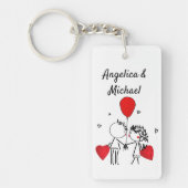 Porte-clés Mignon, Baiser, mariage (Devant)