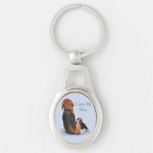 Porte-clés mignon beagle de chiot avec l'art réaliste de chi