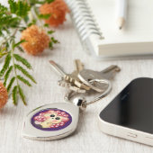 Porte-clés Mignon Champignon Rouge Kawaii Hérisson Toadstool  (Côté )