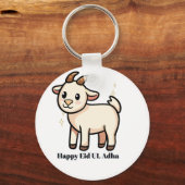 Porte-clés mignon chèvre Joyeux Eid Ul Adha 2026  (Recto)