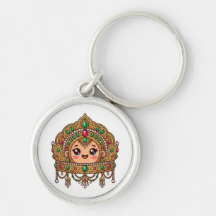 Porte-clés Mignon Couronne de Mariée Marocaine Kawaii Traditi