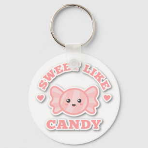 Porte-clés Mignon Doux Comme Un Bonbon Rose