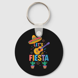 Porte-clés Mignon Fiesta Cactus Guitare Fête Mexicaine Cinco