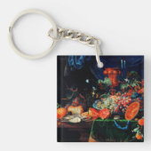 Porte-clés Mignon - Fruits et huîtres, peinture d'art (Devant)
