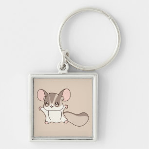 Porte-clés Mignon glider sucré taupe dessin animé
