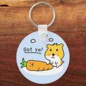 Porte-clés mignon hamster a faim (Recto)