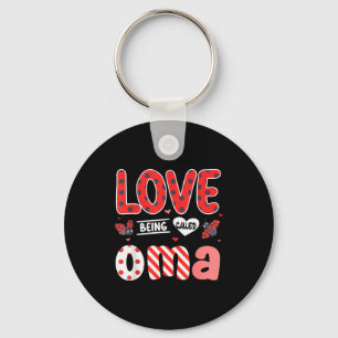 Porte-clés Mignon, j'adore qu'on m'appelle Oma Ladybug Joyeus