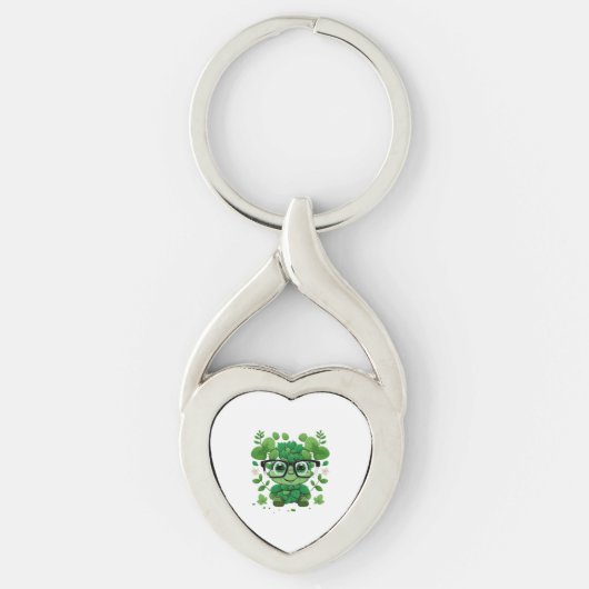 Porte-clés mignon Jour de la Saint Patrick mignon shamrock da (Devant)