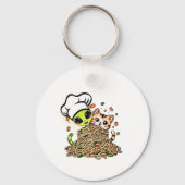 Porte-clés Mignon Kitten Chef Alien  (Recto)