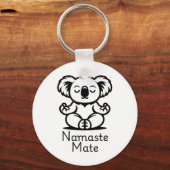 Porte-clés Mignon koala australien méditant en position de yo (Recto)