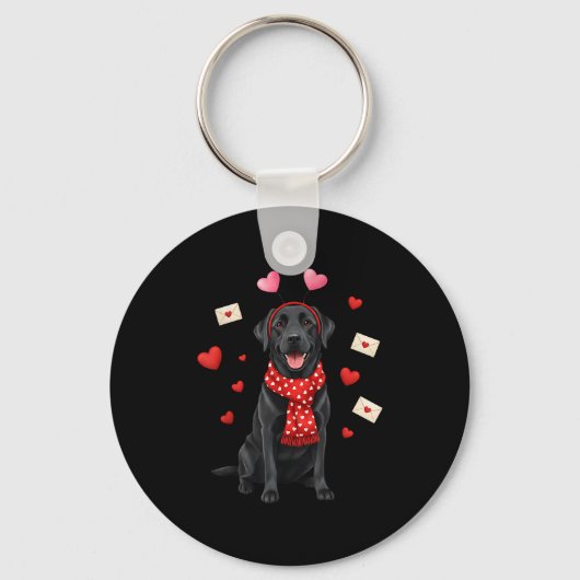Porte-clés Mignon Labrador Saint-Valentin Chienne Maman - Drô (Recto)