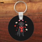 Porte-clés Mignon Labrador Saint-Valentin Chienne Maman - Drô (Recto)