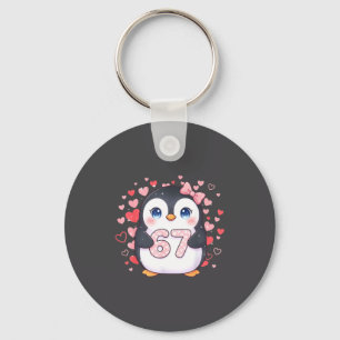Porte-clés Mignon Manchot 67 Six Sept Cœurs Saint-Valentin 6