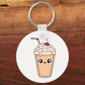 Porte-clés Mignon Milkshake Kawaii – Design Autoco (Verso)