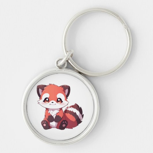 Porte-clés mignon panda roux (Devant)