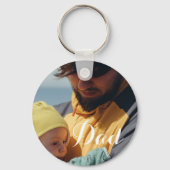 Porte-clés Mignon Papa et moi Collage photo personnalisé (Recto)