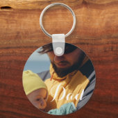 Porte-clés Mignon Papa et moi Collage photo personnalisé (Recto)