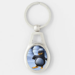Porte-clés Mignon pingouin marin d'hiver Art de vacances enne