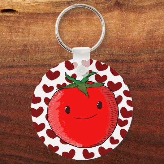 Porte-clés Mignonette Cartoon Tomato Lover (Verso)