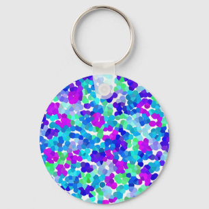 Porte-clés Mignonne bleu aqua violet pinkies motif main bagag