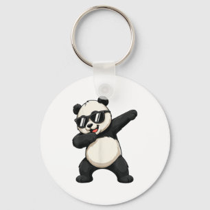 Porte-clés Mignonne Dabbing Panda Tenue Garçon Ados Hommes Da