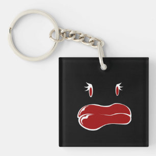 Porte-clés Mignonne femme visage monstre