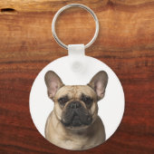 Porte-clés Mignonne Français Bulldog Maman Frenchie Papa Chie (Recto)