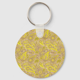 Porte-clés Mignonne jaune paisley motif Coque-Mate iPhone