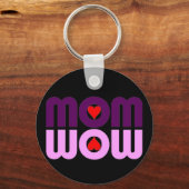 Porte-clés Mignonne maman réflexion avec les coeurs (Recto)