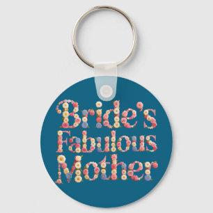 Porte-clés Mignonne mariée, mère fabuleuse maman équipage béb