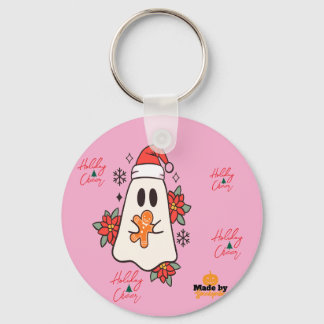 Porte-clés Mignonne Mug Fantôme de Noël | Pain d'épices de va