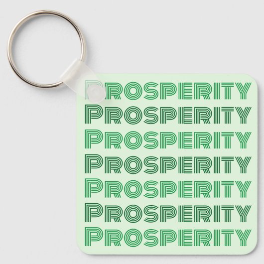 Porte-clés Mignonne Pensée riche Pensées Prospérité Message v (Recto)