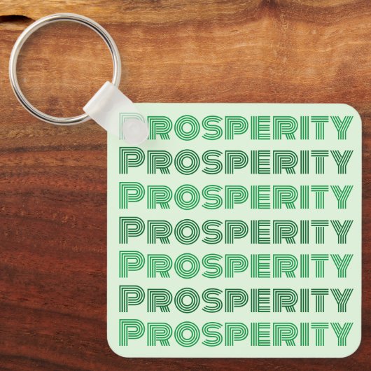 Porte-clés Mignonne Pensée riche Pensées Prospérité Message v (Recto)