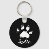 Porte-clés Mignonne personnalisation Chien Paw Sympathy Pet M (Recto)