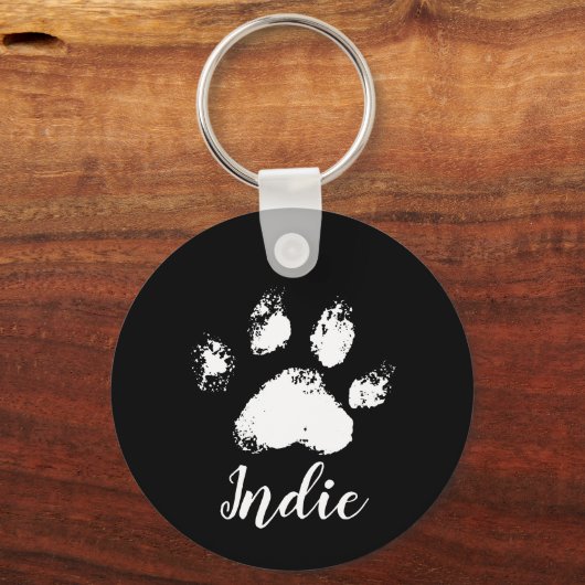 Porte-clés Mignonne personnalisation Chien Paw Sympathy Pet M (Recto)